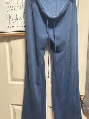 Cozy UGG Wide-Leg Blue Fleece-lined  Lounge Pants Size Medium